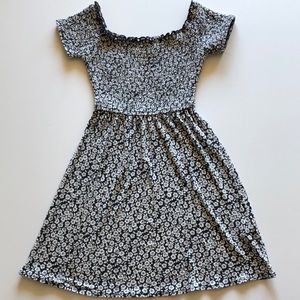 Hollister Black and white flower dress.